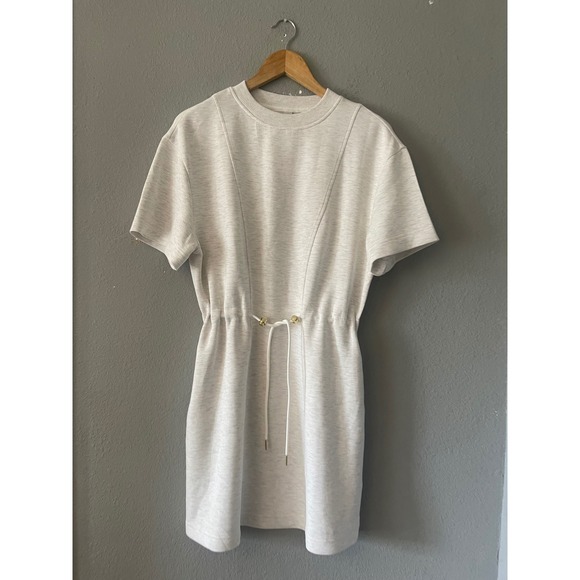 Varley Dress Drawstring Waist Jersey Mini Dress - Picture 7 of 11